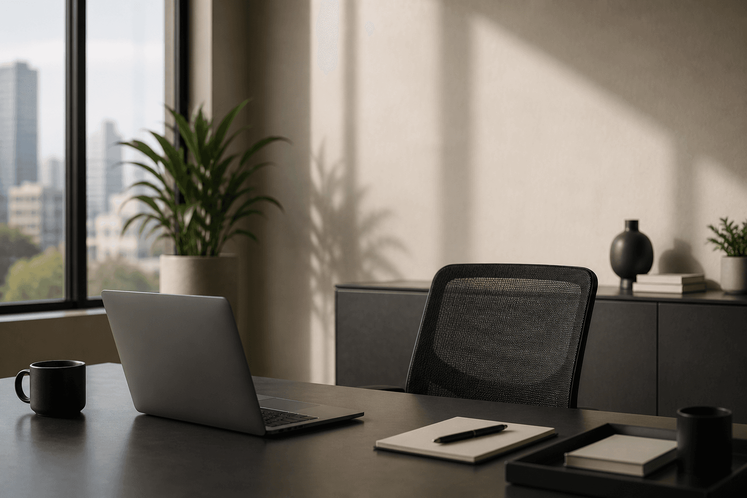 Modern office environment